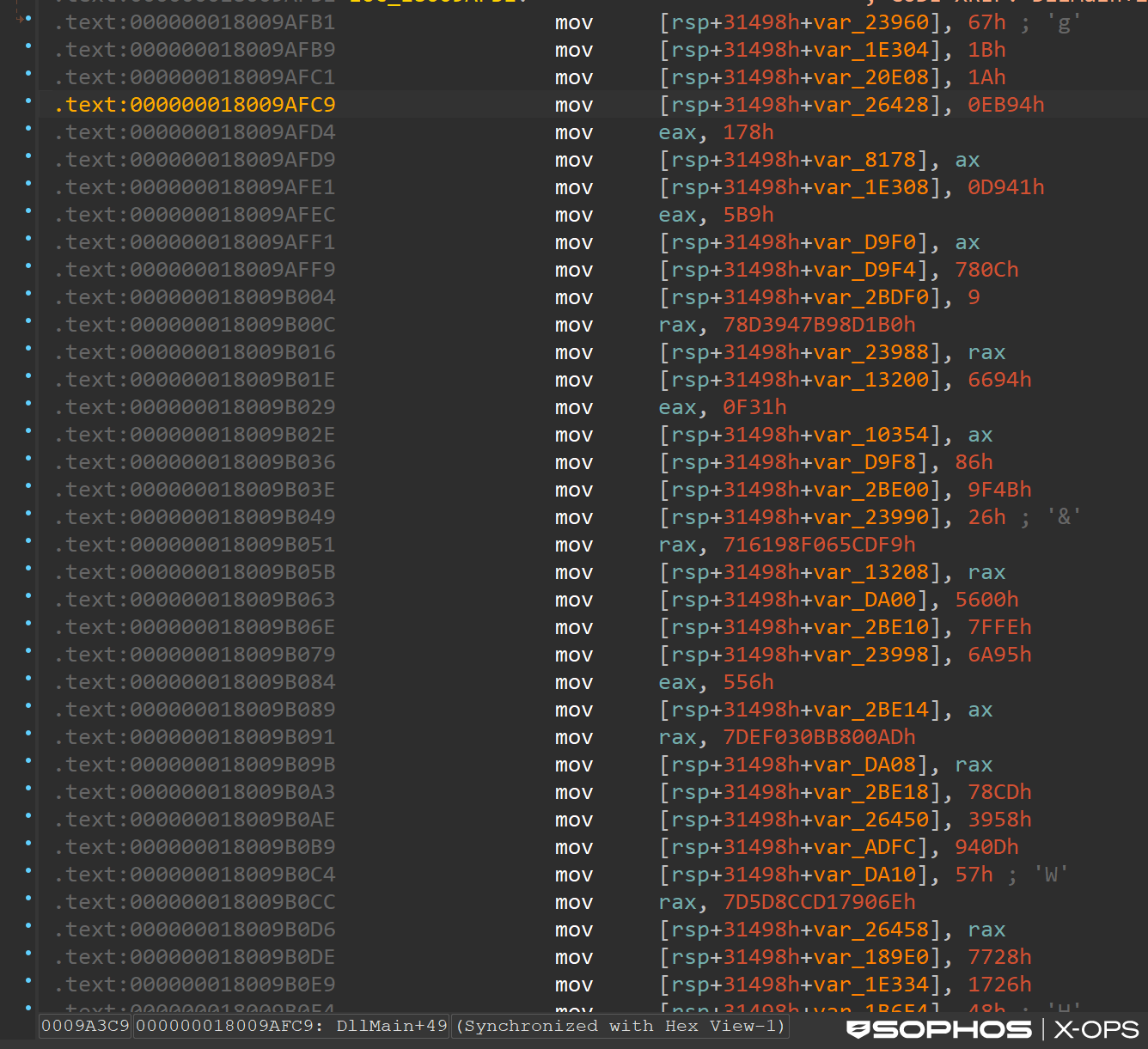 A solid wall of digital garbage